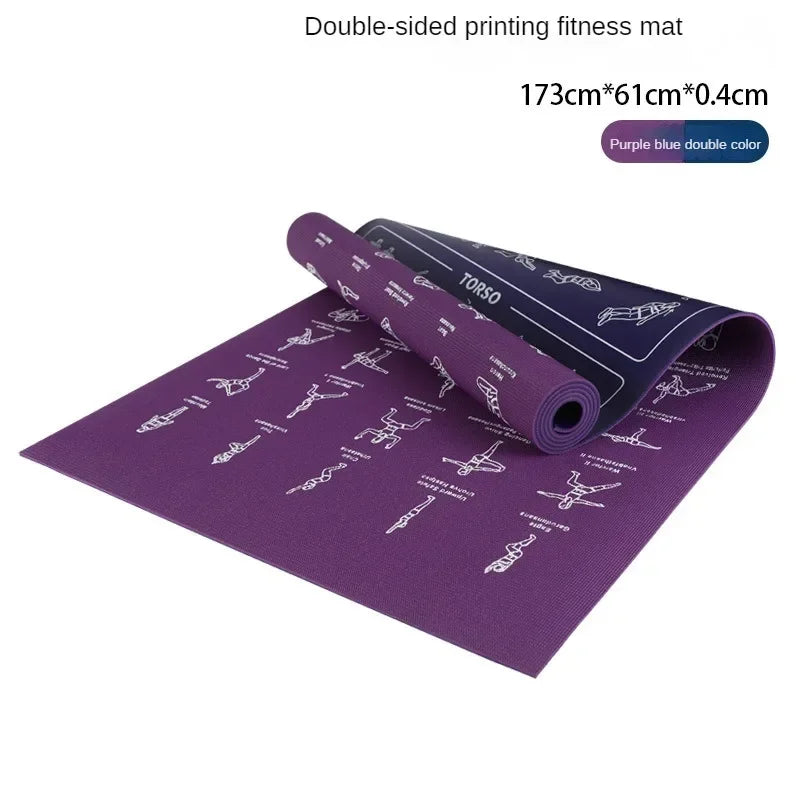 Pvc Non-Slip Men'S Fitness Mat For Yoga & Pilates