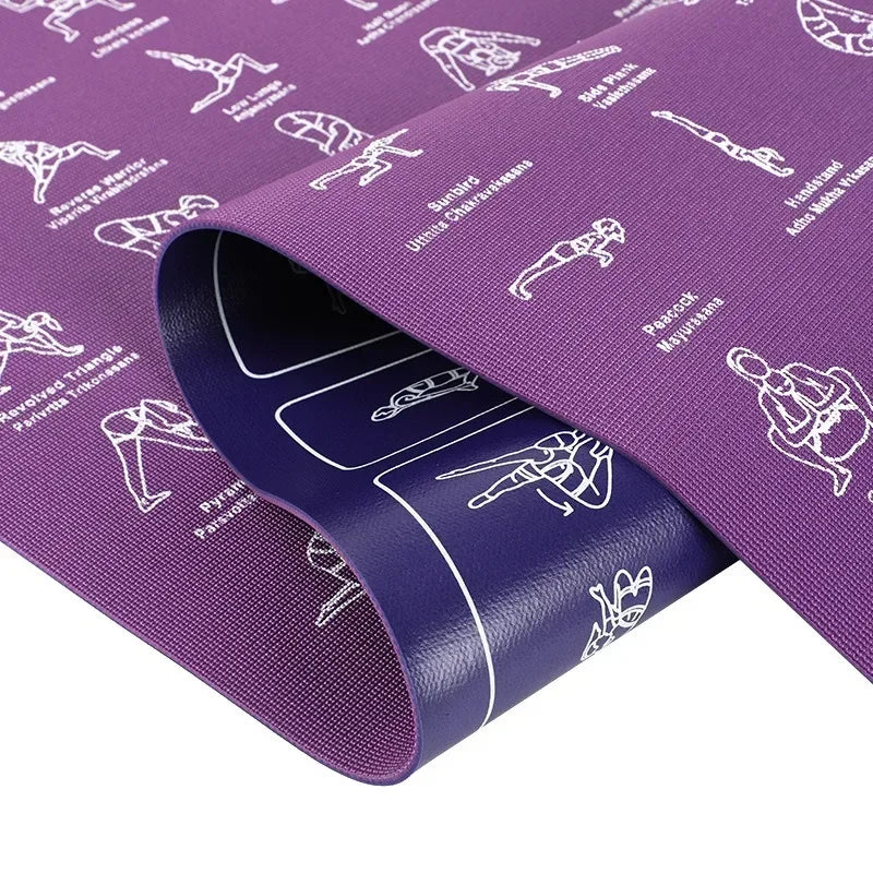 Pvc Non-Slip Men'S Fitness Mat For Yoga & Pilates