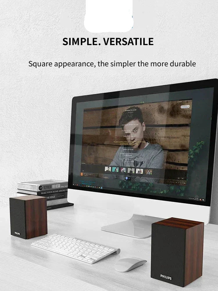 Bluetooth Speaker Surround Stereo Sound Wireless (Brown)