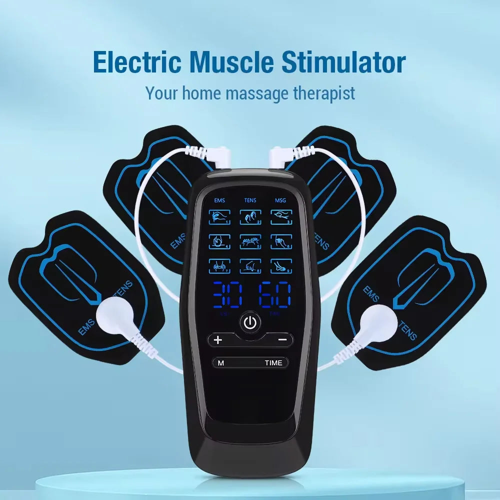 Physiotherapy TENS & EMS Muscle Stimulator Digital Acupuncture Therapy Black