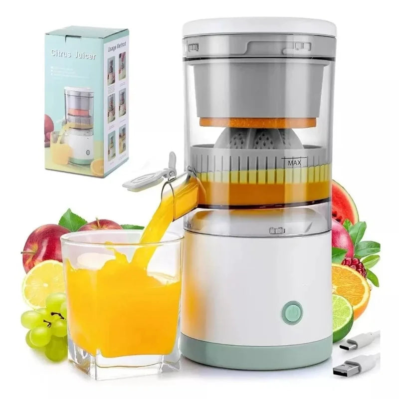 Portable Electric Fruit Juicer USB Rechargeable White