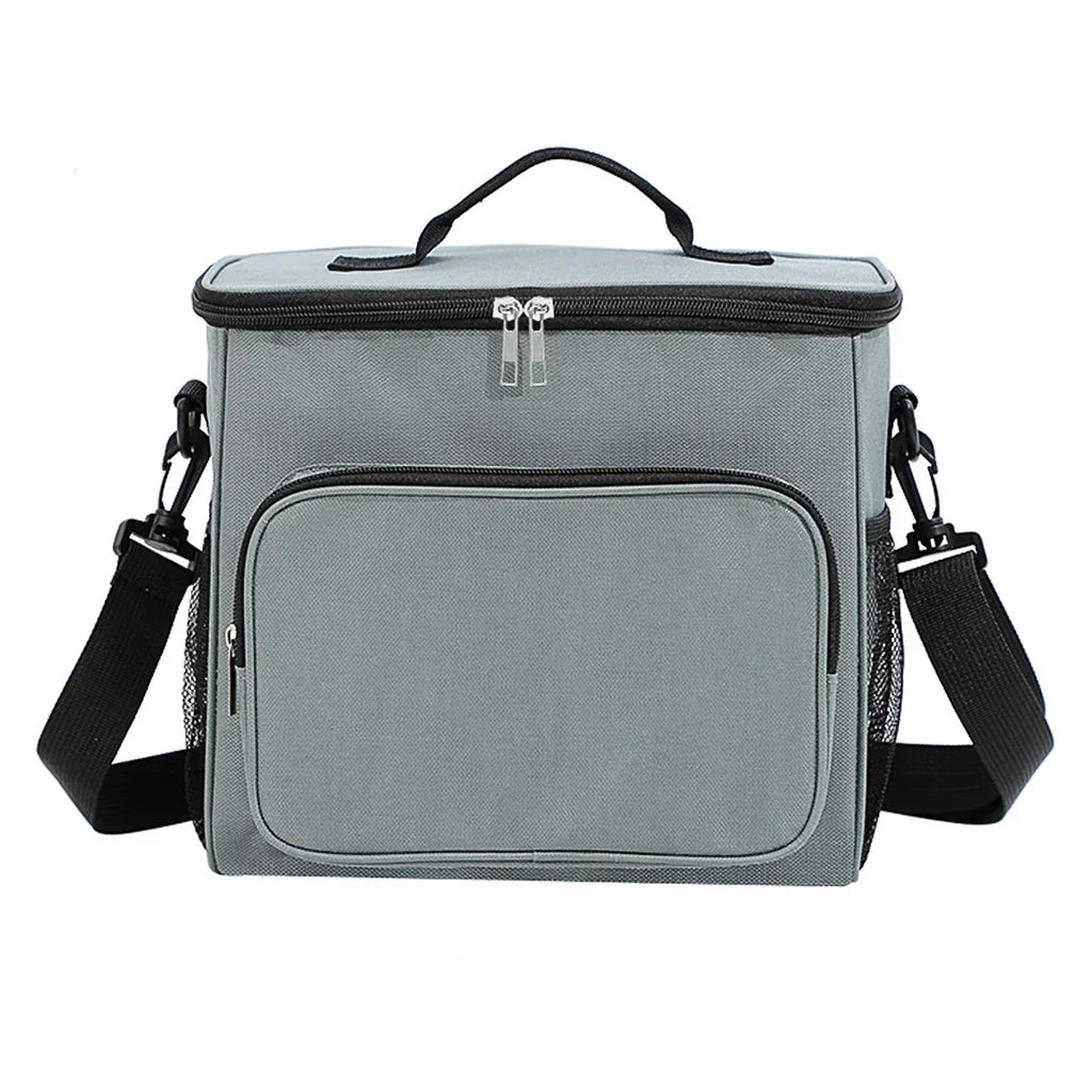 Portable Insulated Lunch Bag Waterproof Cooler (Grey)