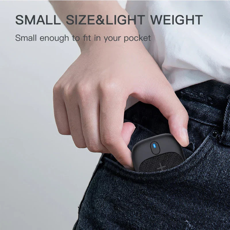 Portable Mini Bluetooth Speaker With Waterproof (Black)