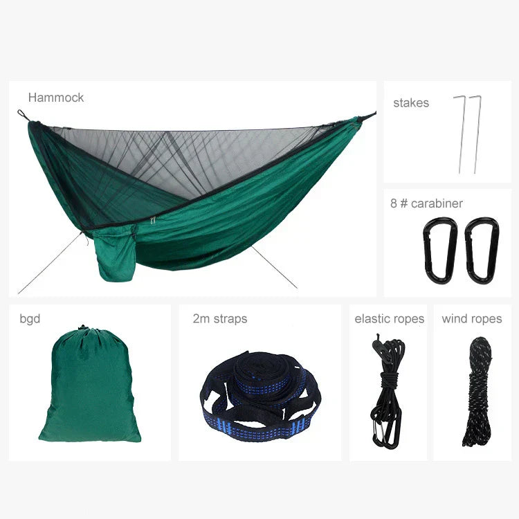 Camping Hammock With Net (290X140Cm)