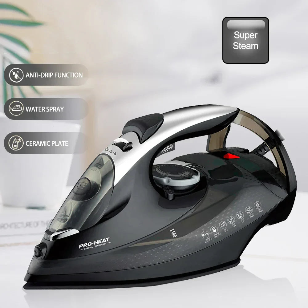 2200W Professional Steam Iron With Ceramic Soleplate