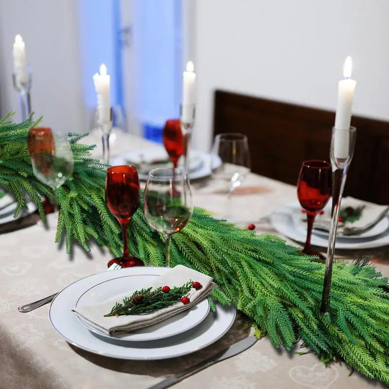 Real Touch Norfolk Pine Christmas Garland