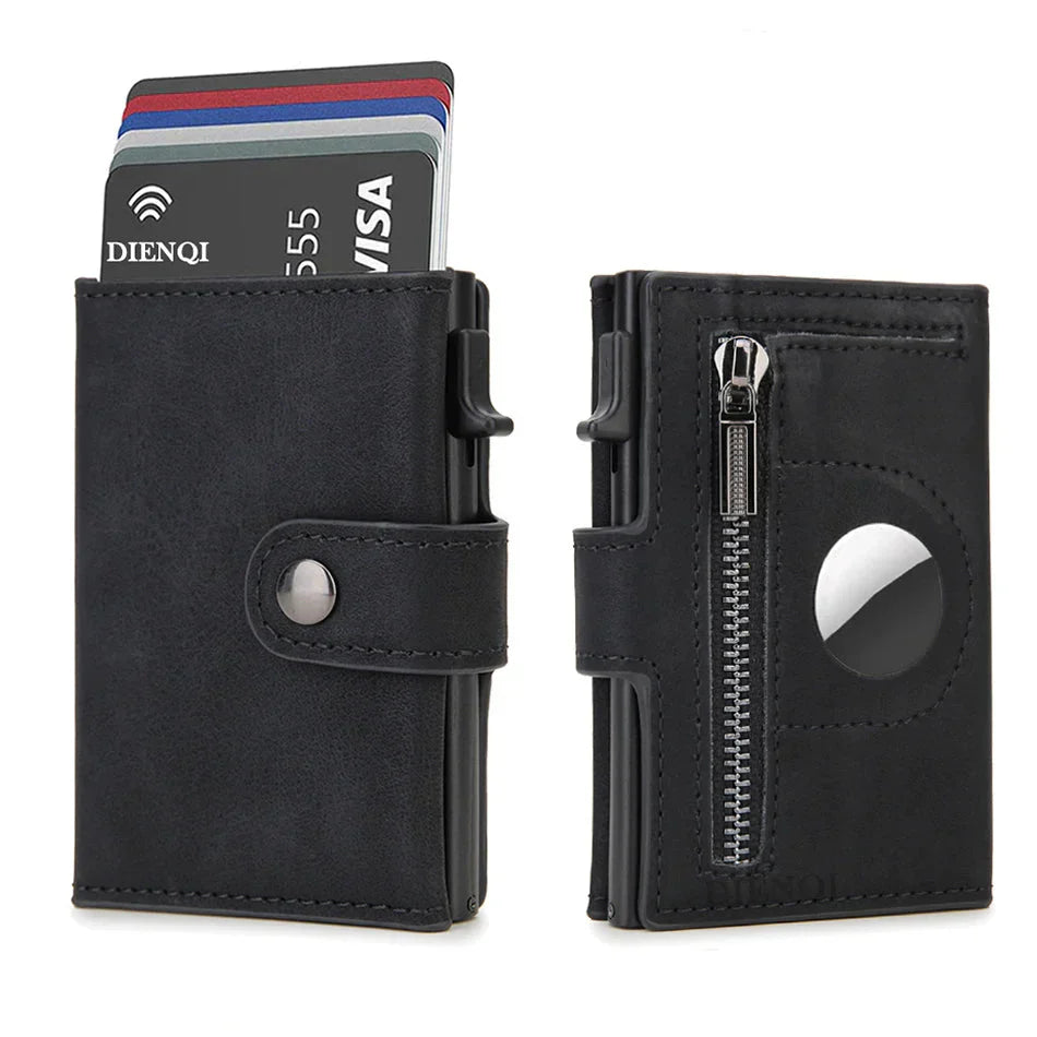 Rfid Fiber Slim Wallet For Men (Black)
