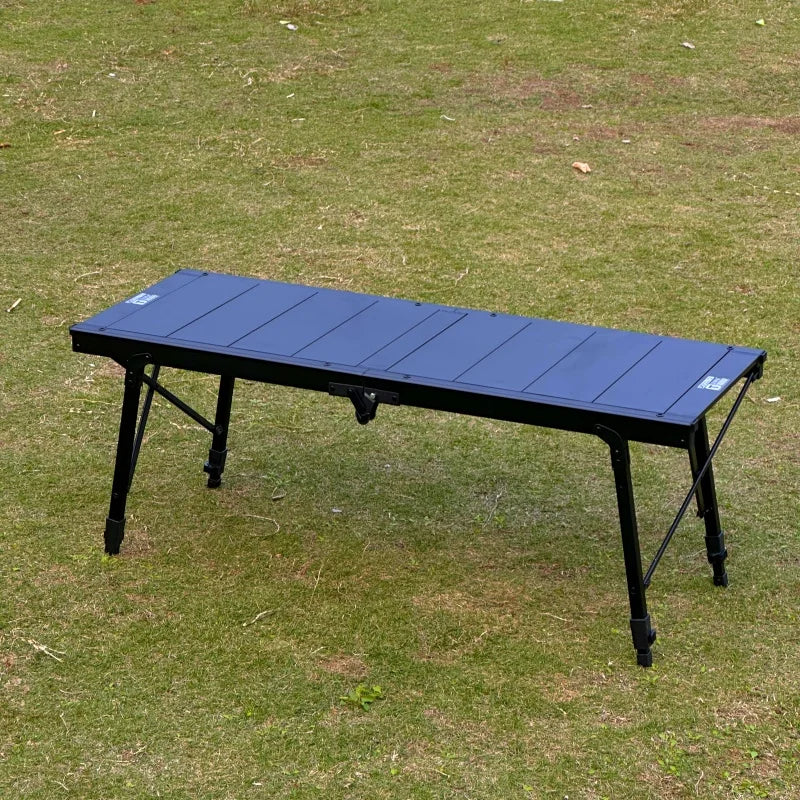 IGT 4-Unit Outdoor Camping Ultralight Folding Table Black
