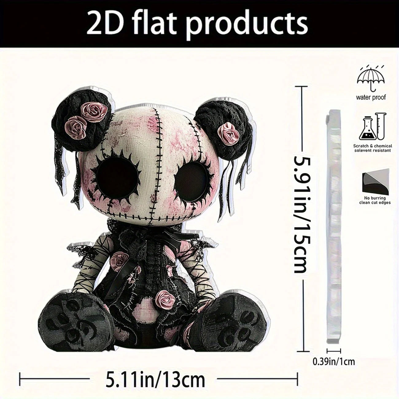 Gothic Horror Doll Wall Art Decor