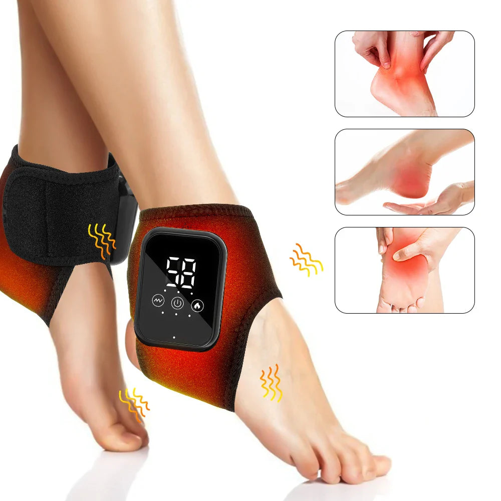 USB Rechargeable Ankle Massager Black