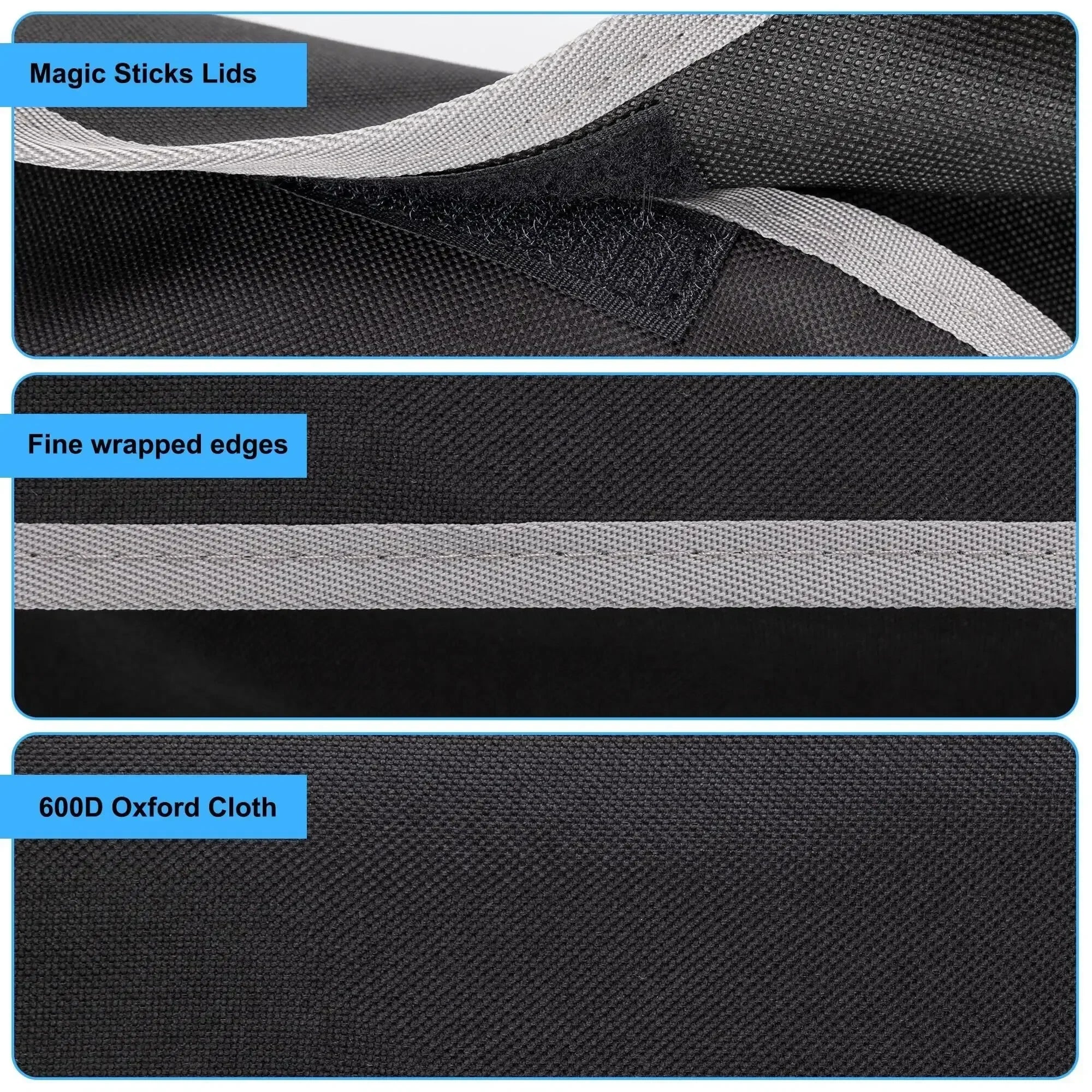 Car Trunk & Backseat Organizer High Capacity Multi Pocket Black