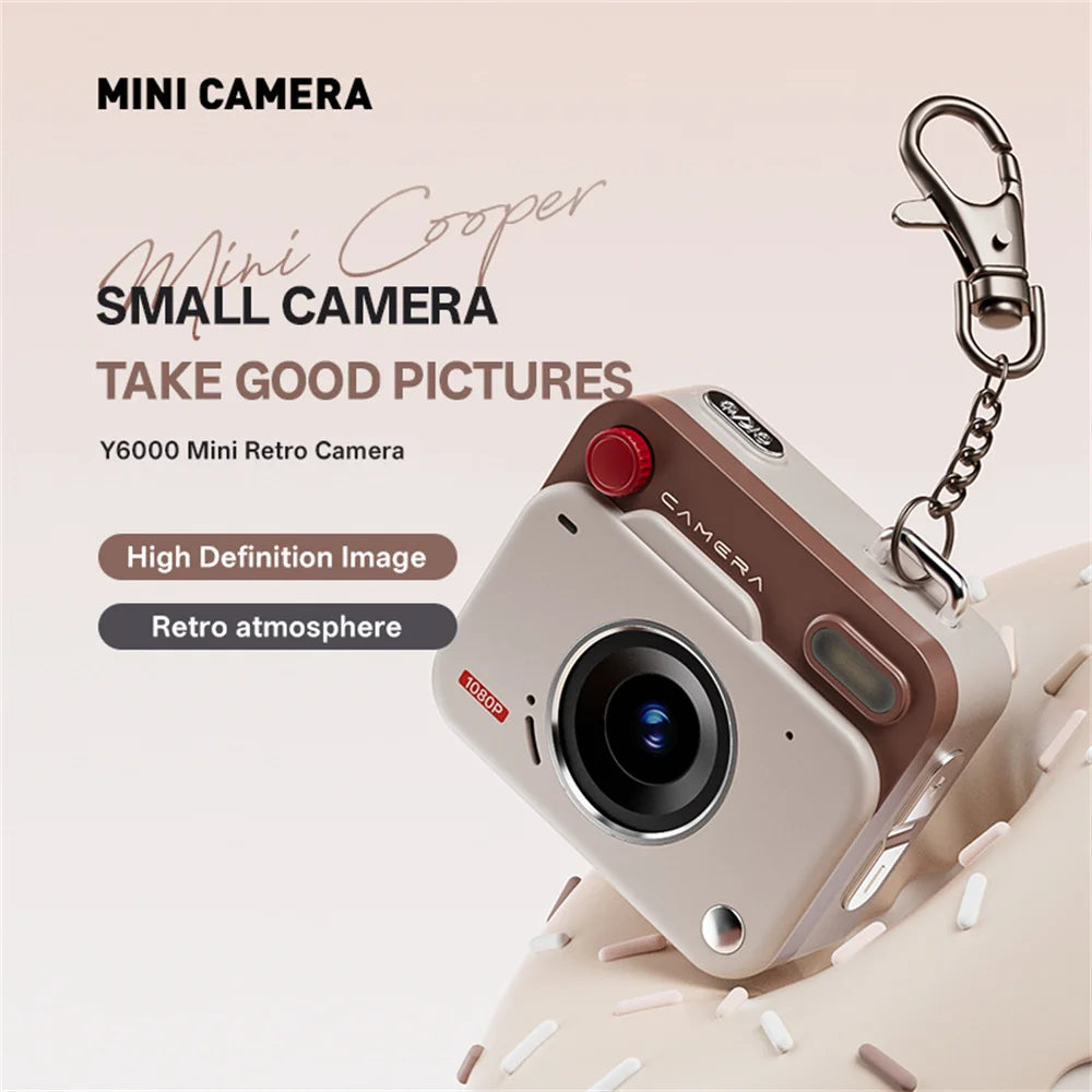 Retro Mini Keychain Camera Khaki