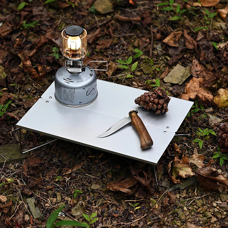 Ultralight Mini Outdoor Folding Table - Aluminum Alloy Camping Table