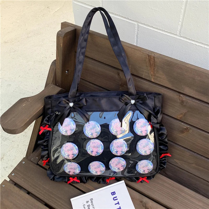 Cute Anime-Inspired Tote Crossbody Bag