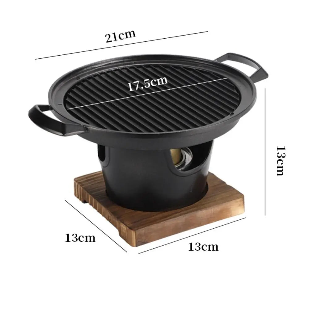 Detachable Camping Alcohol Stove Black