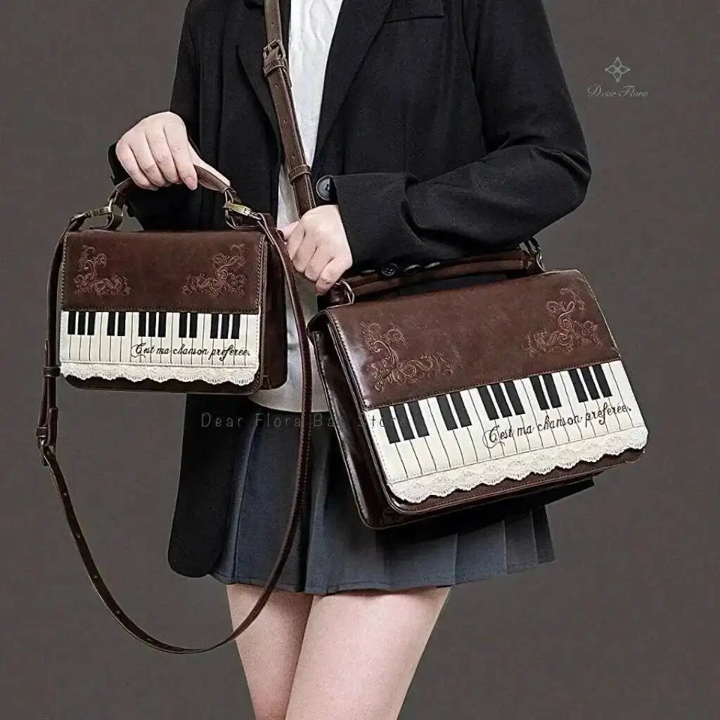 Vintage Piano Crossbody Bag