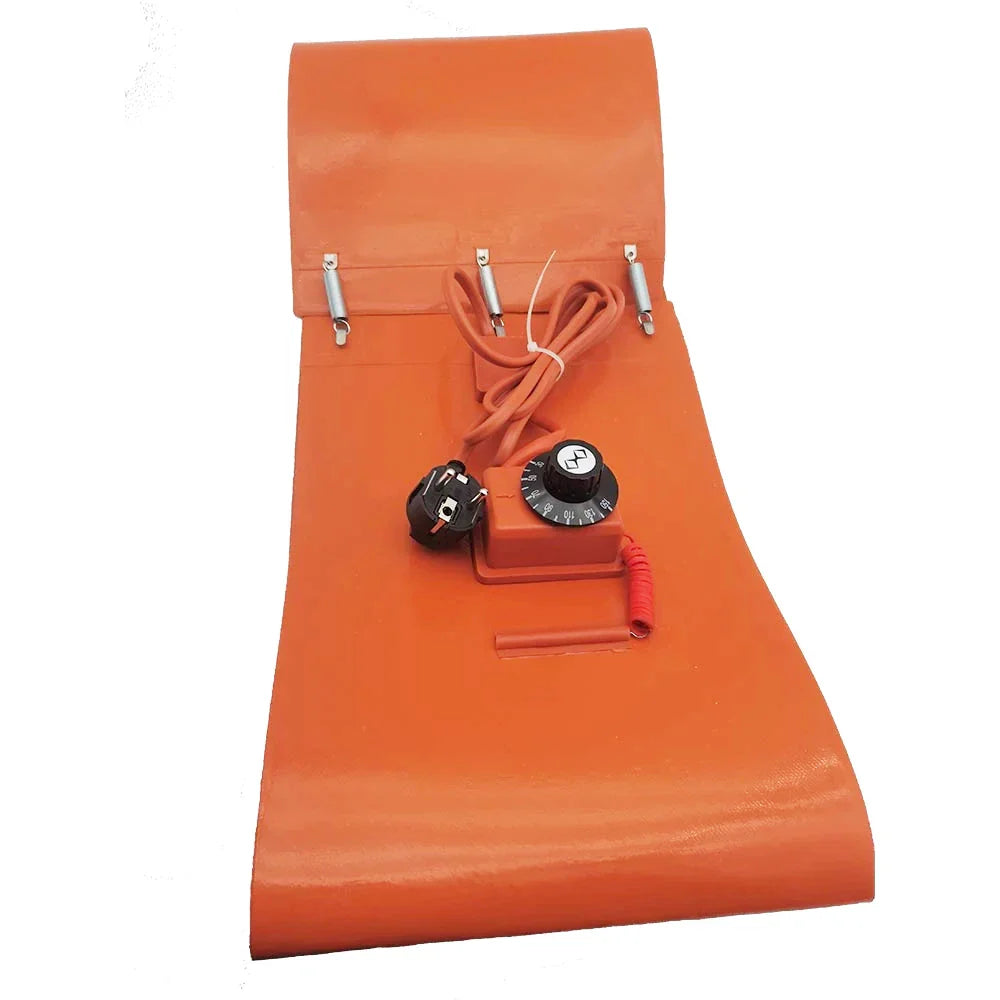 Silicone Rubber Heating Belt – Electric Drum & Tank Heater with Adjustable Thermostat
