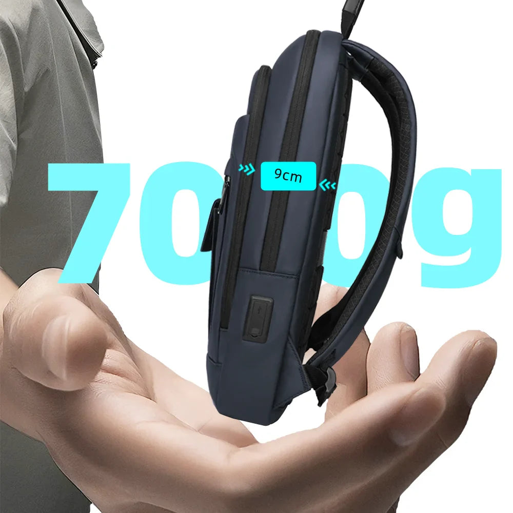 15.6 Laptop Backpack with Dual Charging Ports Blue