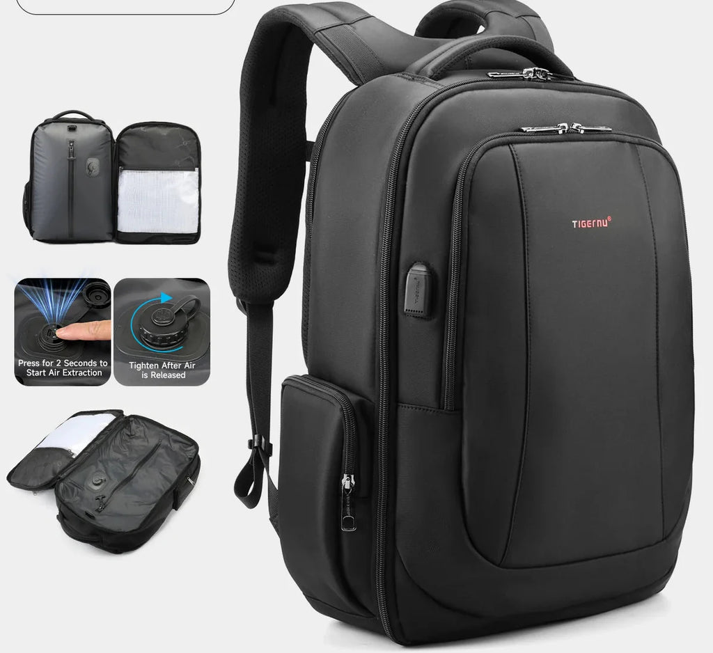 Anti-Theft Laptop Backpack Black