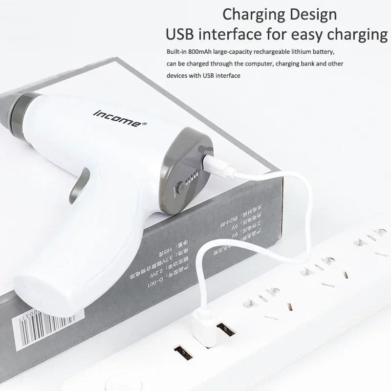 Electric Cupping Gun with Pressure Pump White