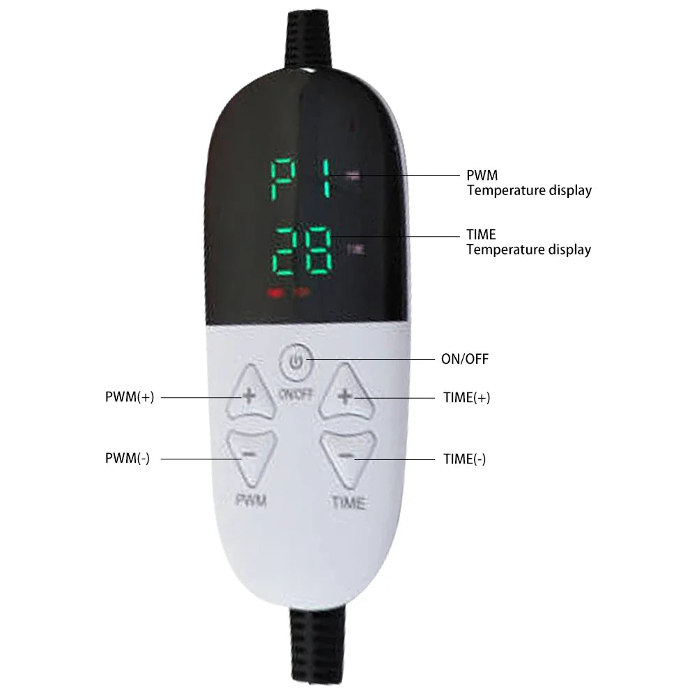 LED Infrared Red Light Therapy Belt Pain Relief And Slimming Device Grey