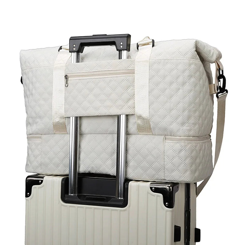 Travel Duffel Bag with Shoe Compartment