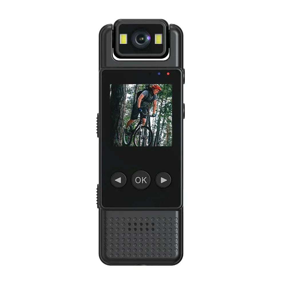 Mini 1080P Body Camera Digital with 64GB Black