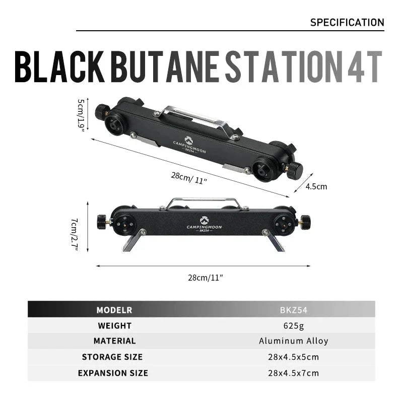 Butane Gas Canister Shifter Adapte Camping Stove Refill Saver Converter Black
