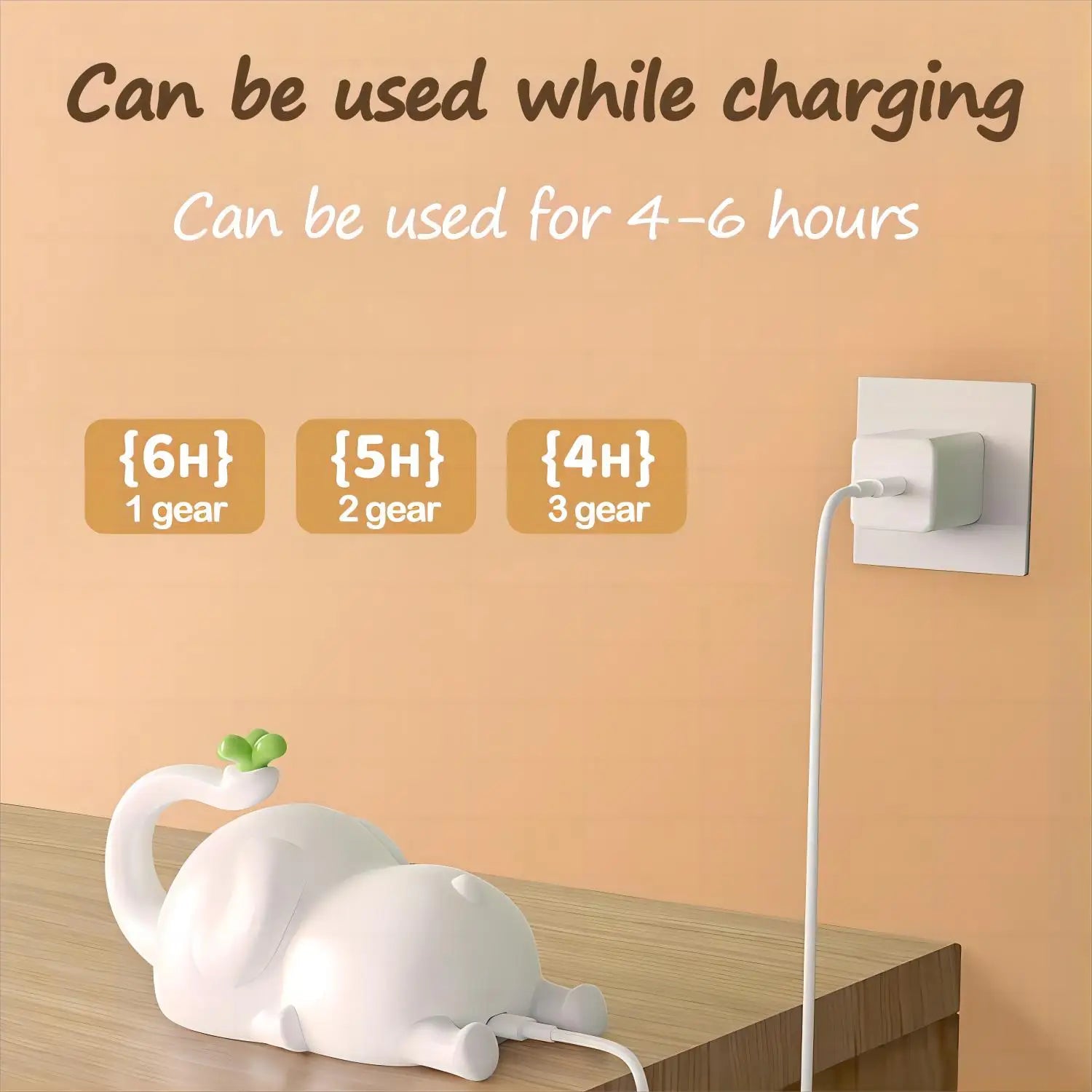 Adorable Elephant Silicone Night Light