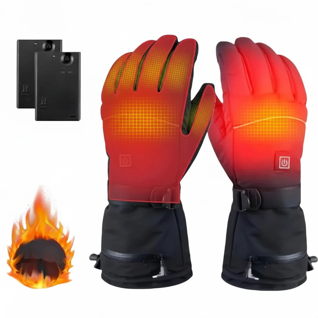 Rechargeable Heated Waterproof Ski Gloves