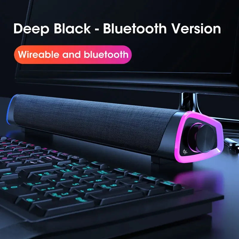 4D Computer Speaker Bluetooth Black