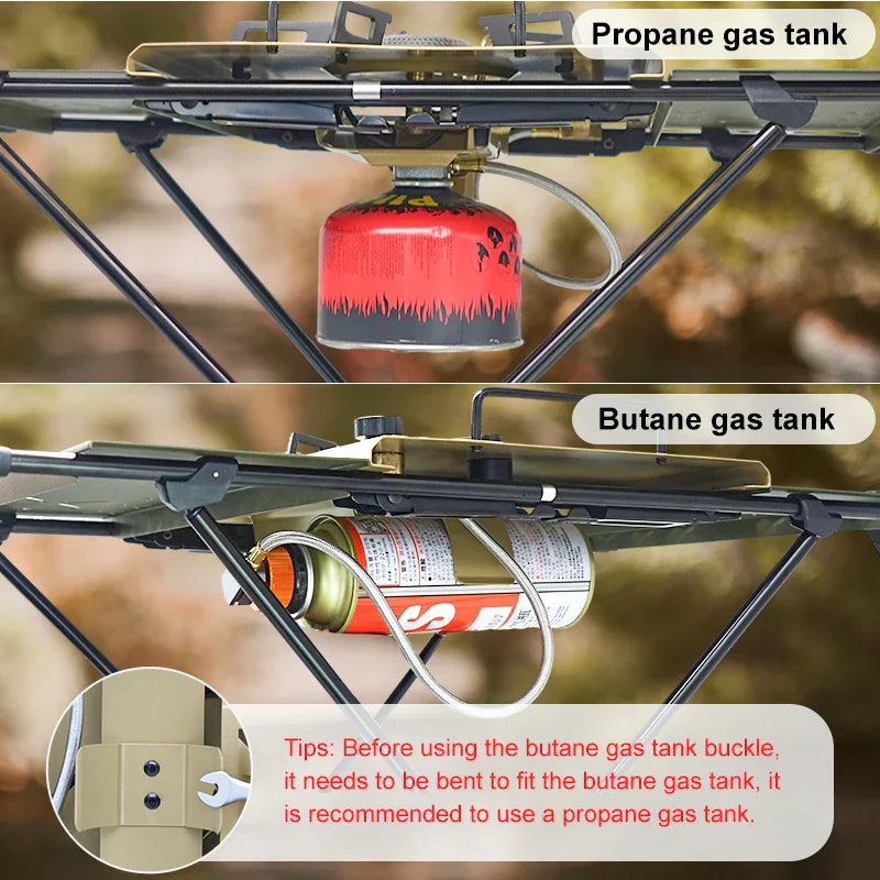 4000W Portable Gas Stove Burner High-Power Khaki