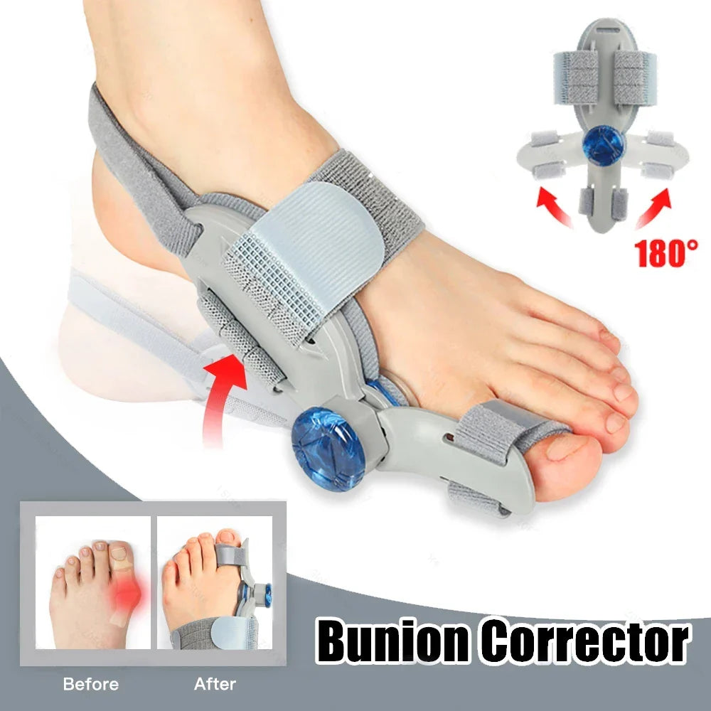 Adjustable Bunion Corrector – Hallux Valgus Big Toe Straightener & Toe Alignment Brace