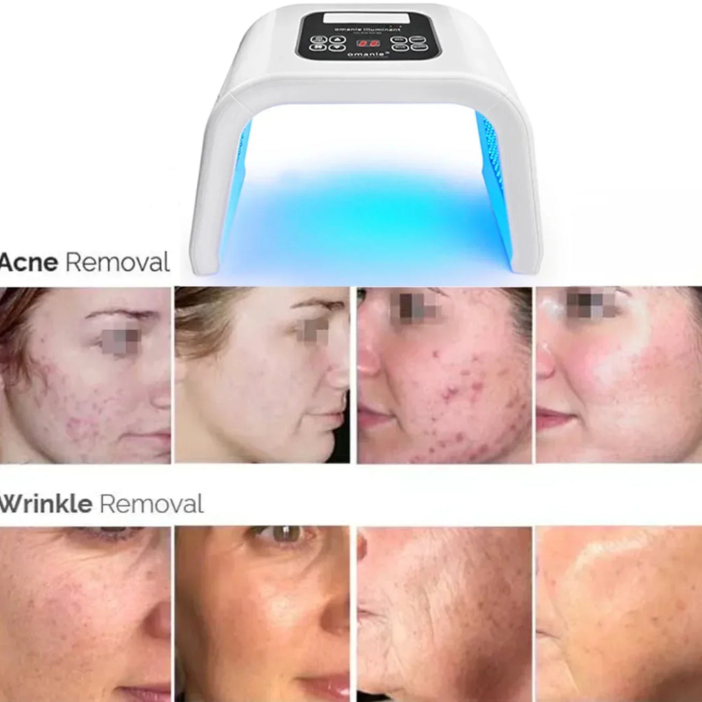 7-Color LED Photon Heating Facial Mask for Home Skin Care