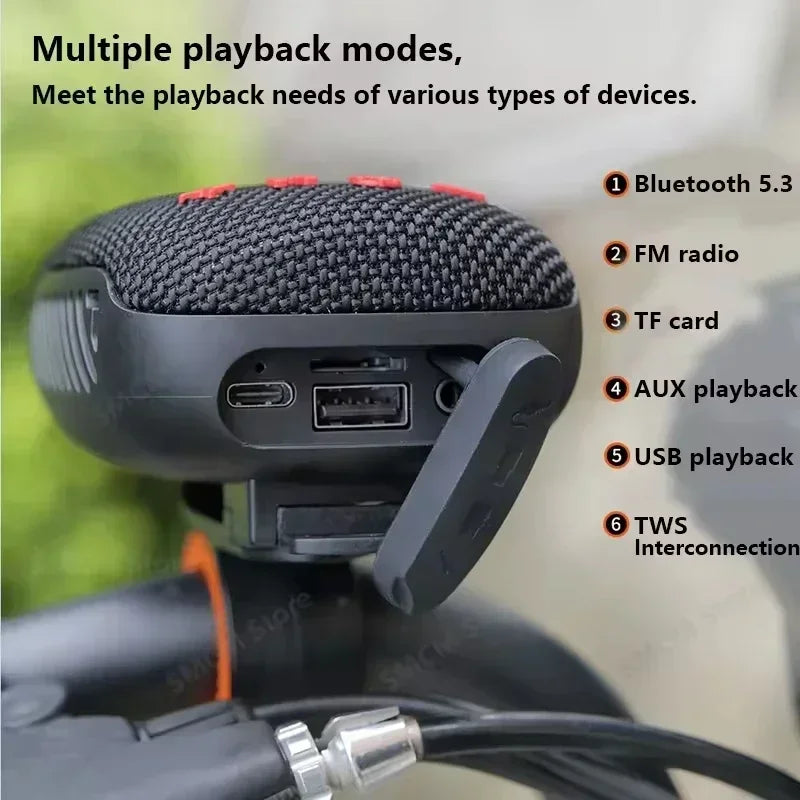 Bicycle Portable Bluetooth Speaker Black