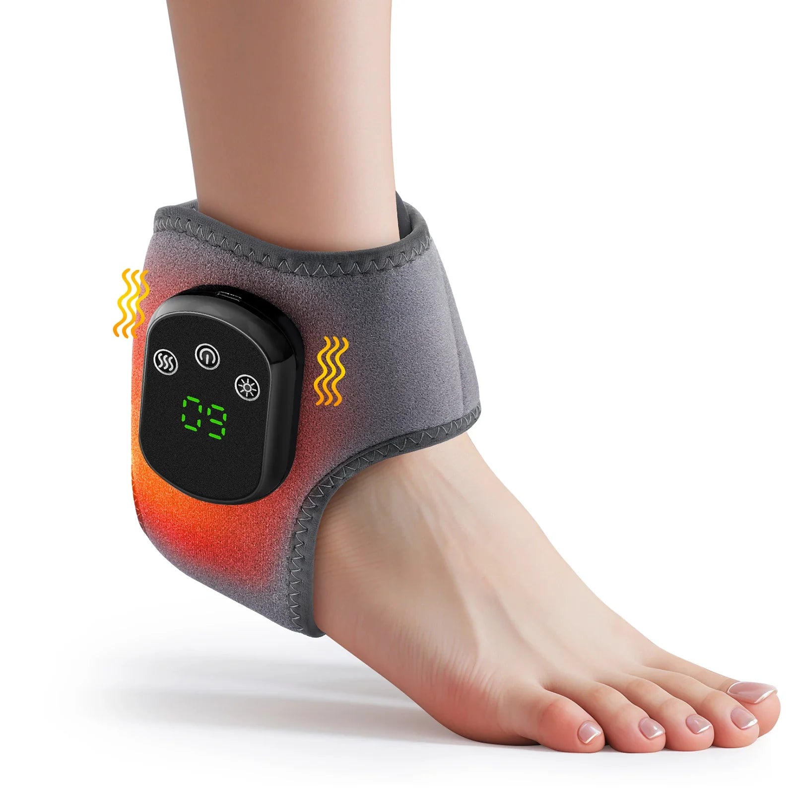 Electric Ankle Massager Brace Black