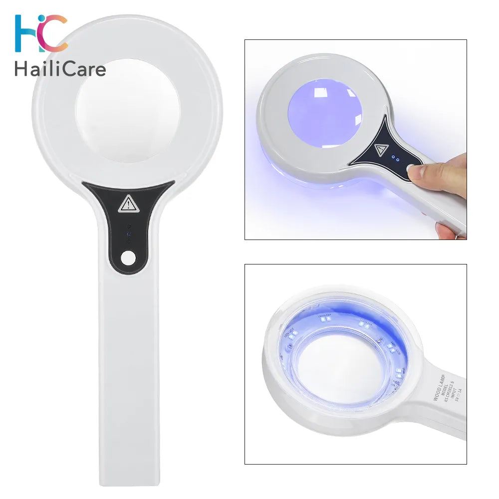 UV Skin Analyzer for Beauty and Facial Testing - Wood Lamp Light Detection