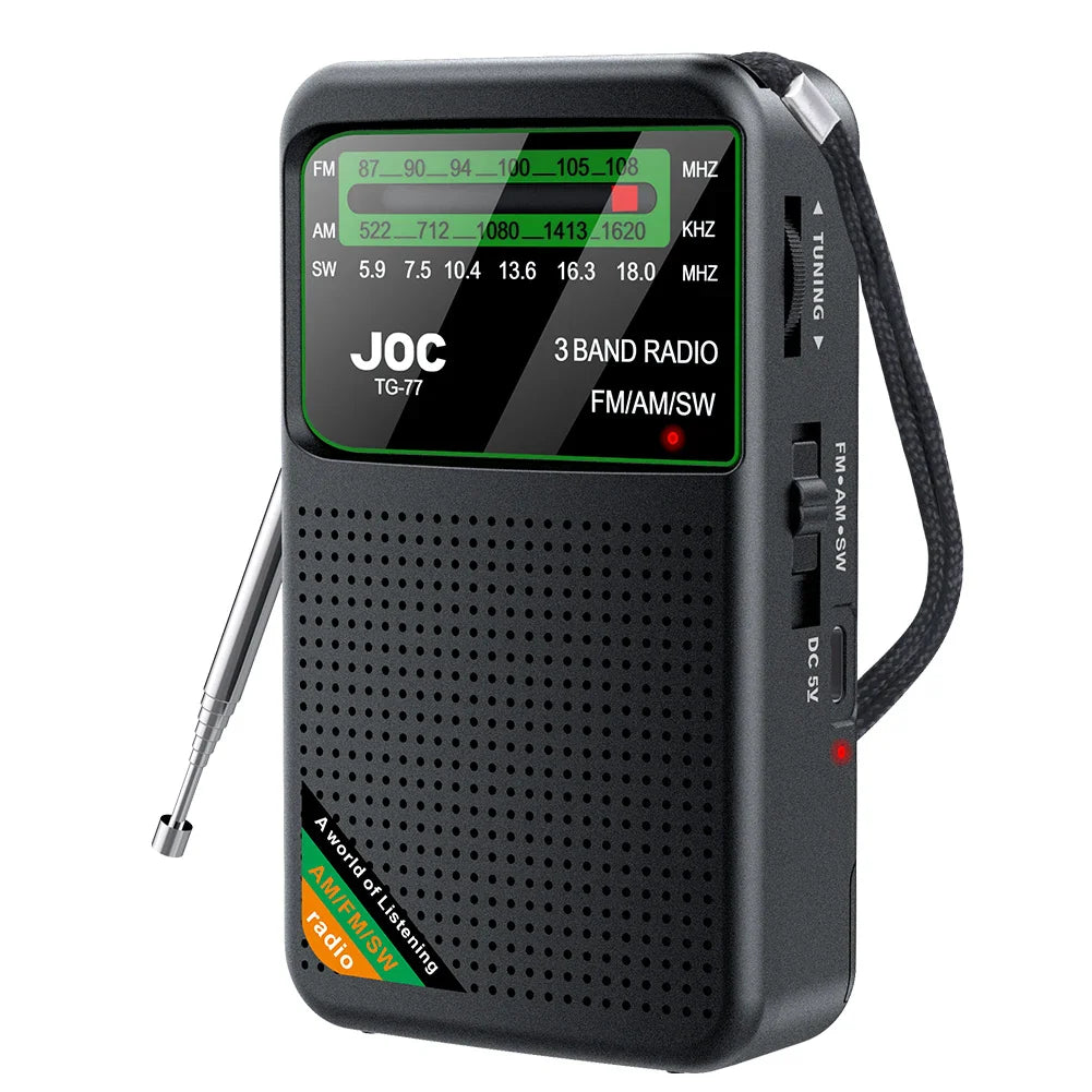 Emergency Pocket Radio Black
