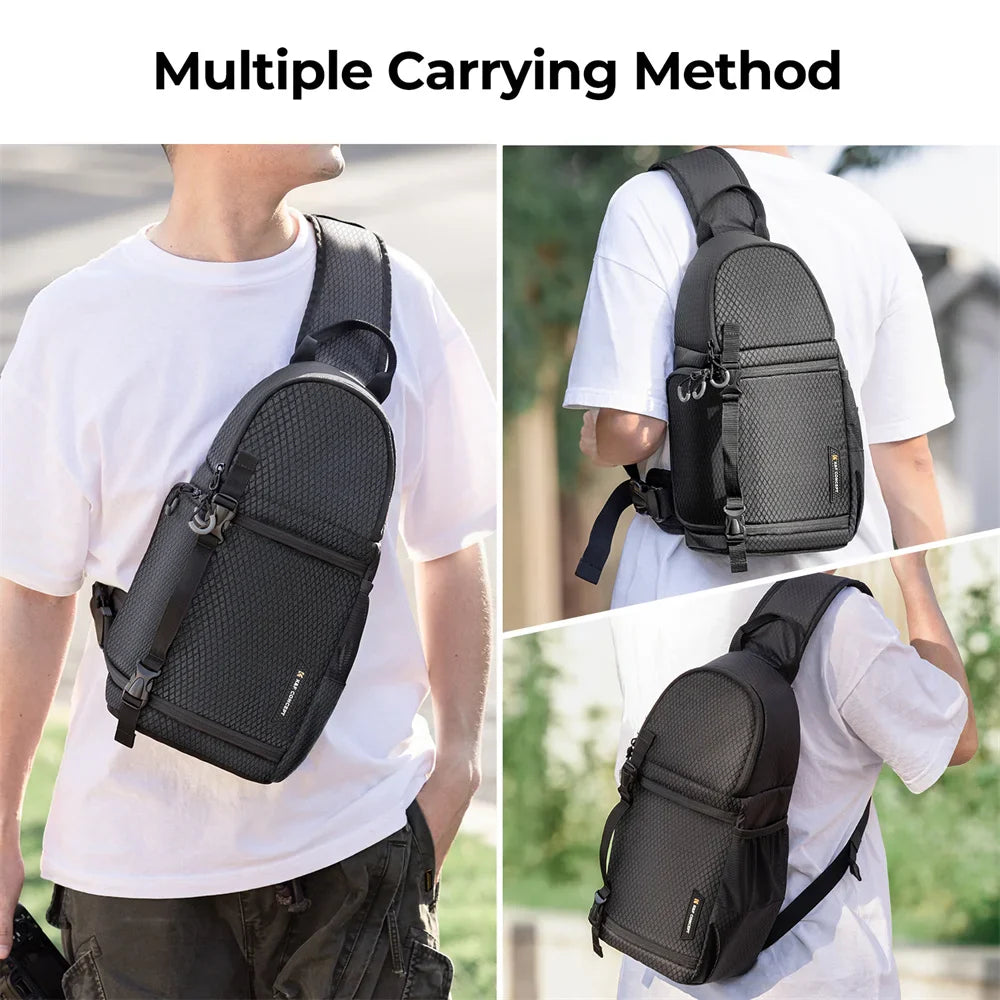 10L Camera Sling Backpack Black