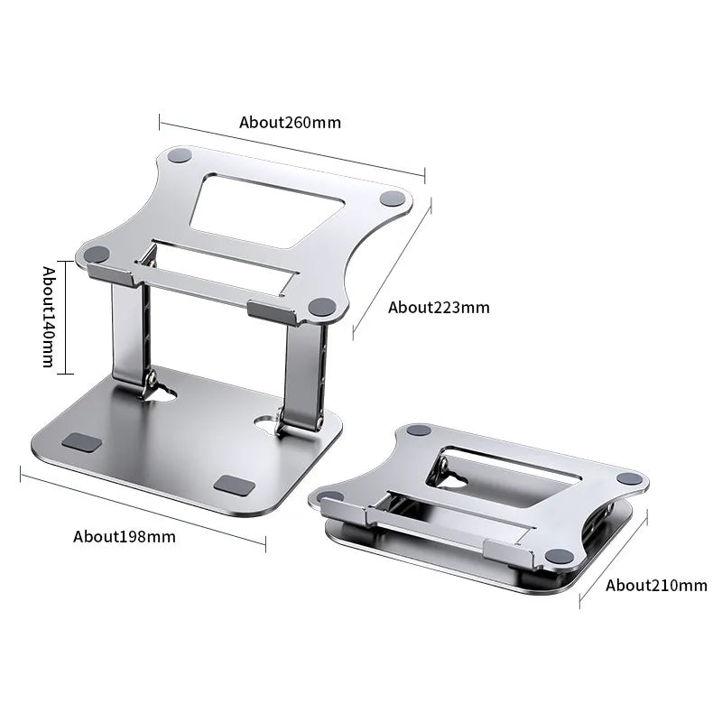 Laptop Stand Adjustable Aluminum Up to 17 Inch Laptop Portable Cooling