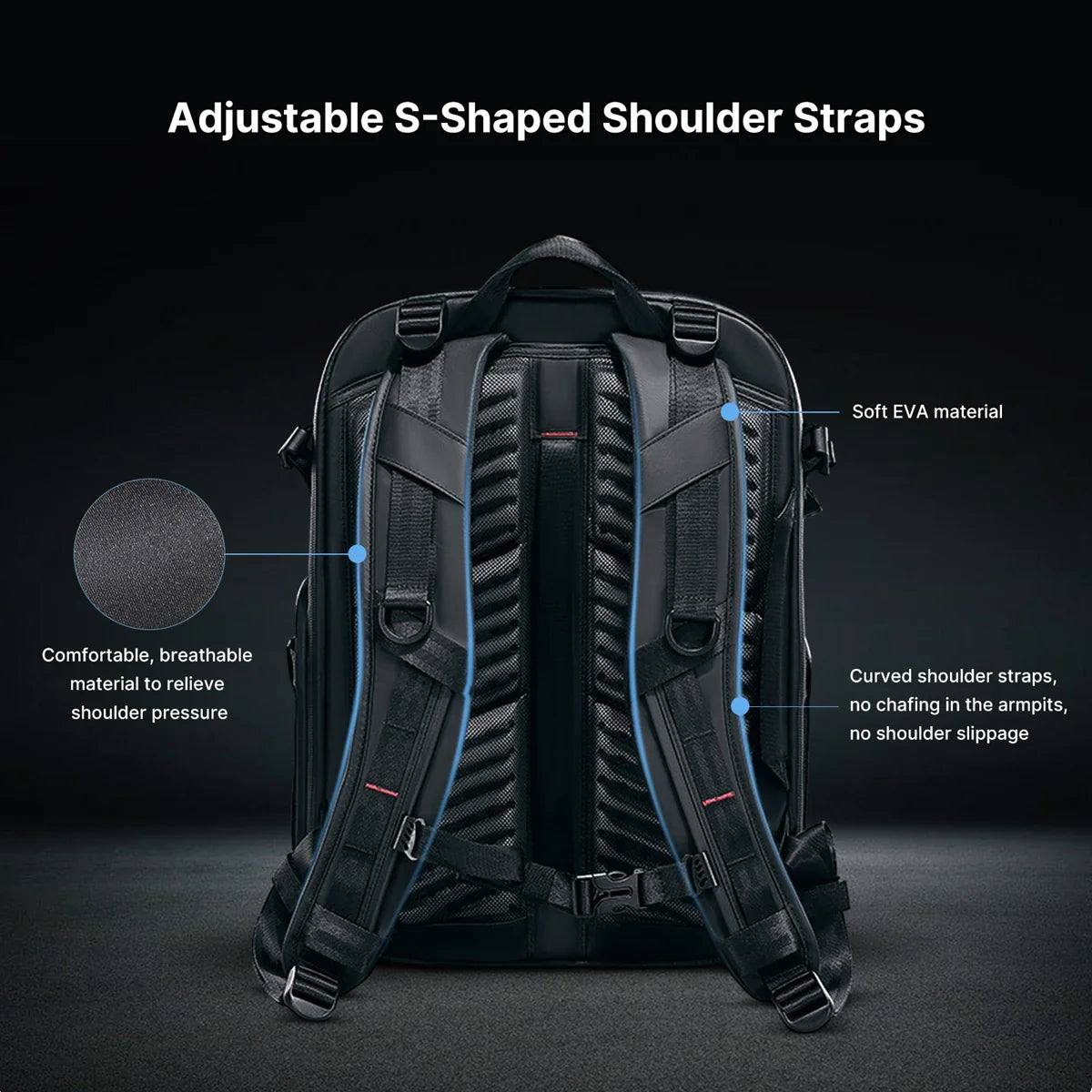 22L Waterproof Camera Backpack Black