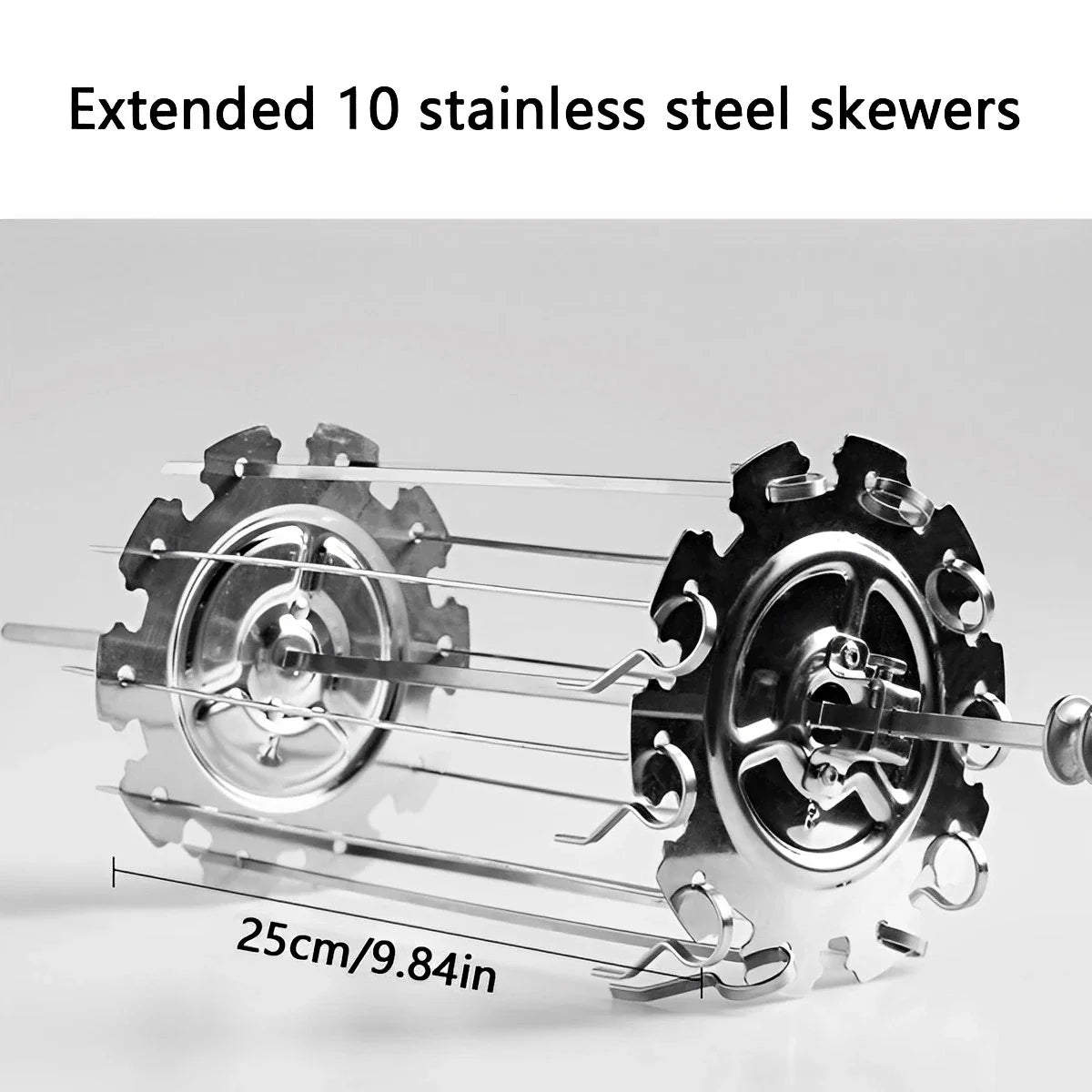 Grill Cage & Skewer Set Silver