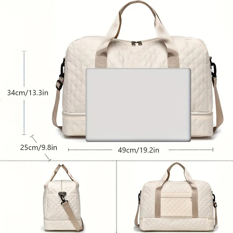 Luggage Bag Nylon Travel Large Sports Weekender