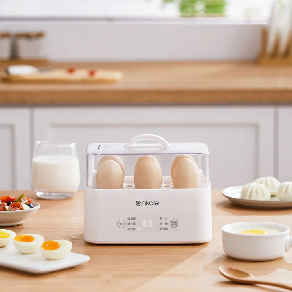Multi-Function Electric Egg Cooker: Boil, Steam, and Omelette Maker