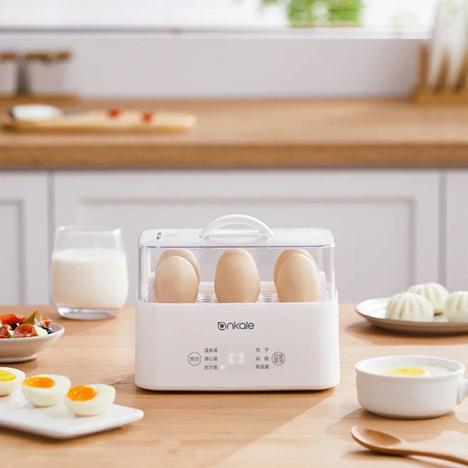 Multi-Function Electric Egg Cooker: Boil, Steam, and Omelette Maker