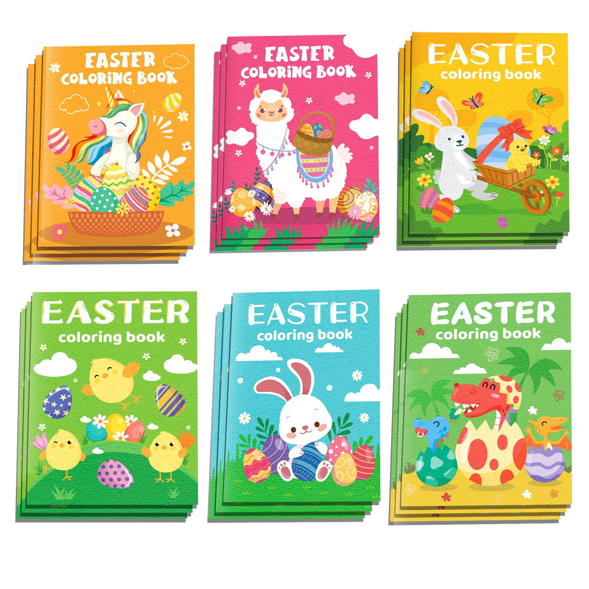 6pcs Easter Coloring Books for Kids