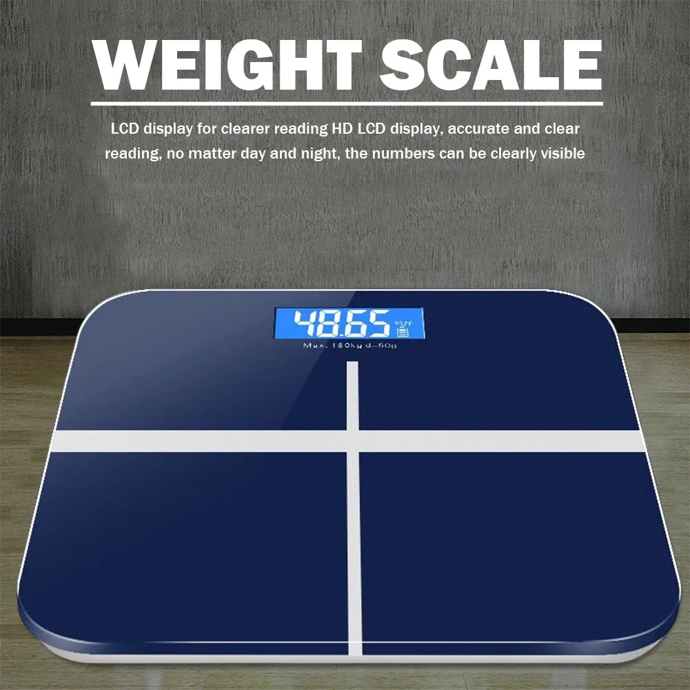 USB Charging Smart Body Weight Scale Blue