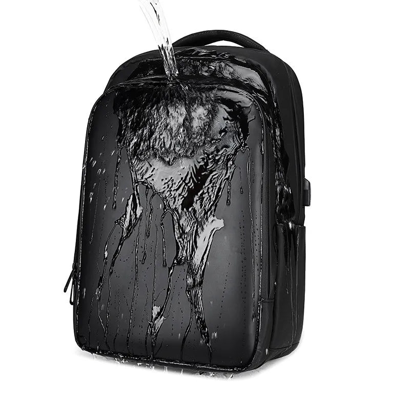 LED Display Laptop Backpack Black