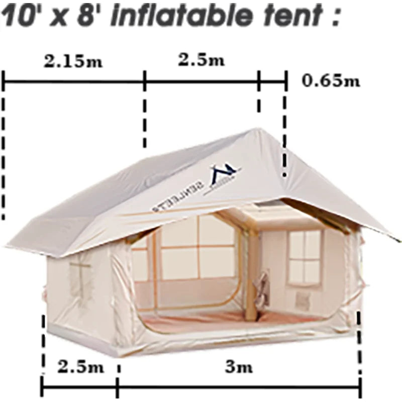 10×13FT Rainfly Tarp – Waterproof Ultralight Camping Shelter for 6–8 Person