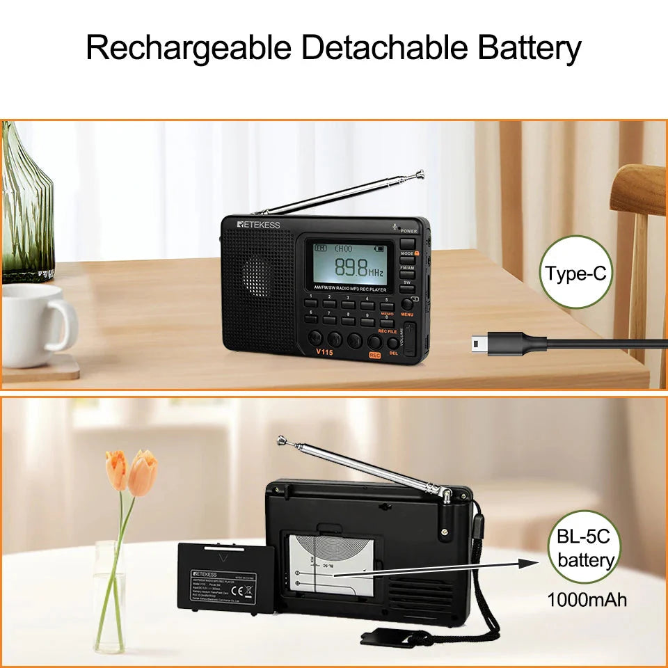 Multi-Band Digital Radio Black